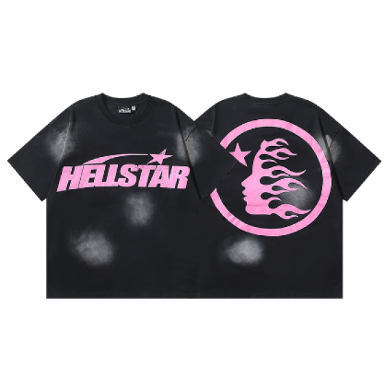 Hellstar Washed Print Short-Sleeve T-Shirt